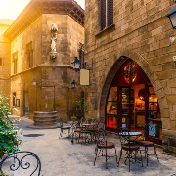 Poble Espanyol i Barcelona.