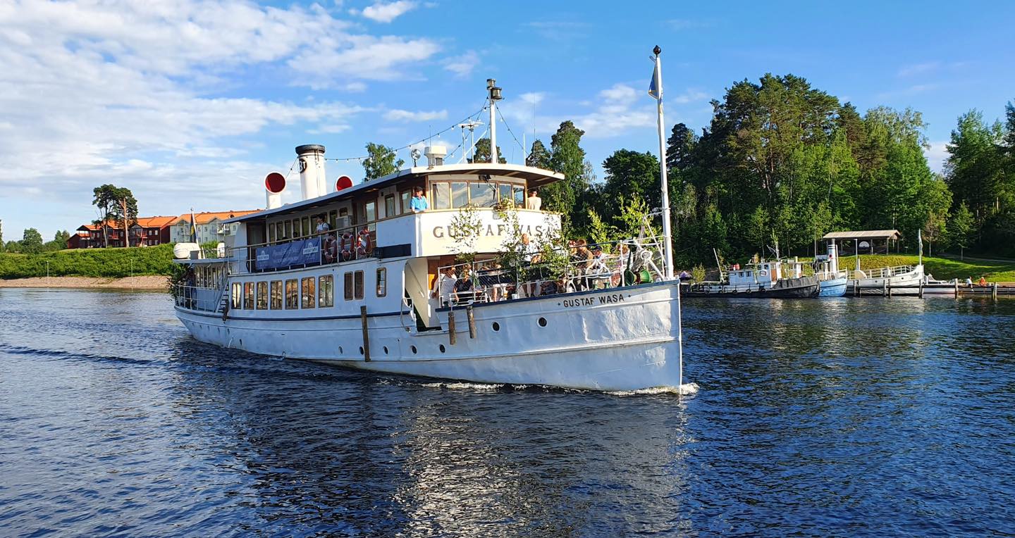 Skibet MS Gustaf Wasa, der sejler på Siljasøen.