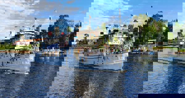 Skibet MS Gustaf Wasa, der sejler på Siljasøen.