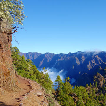 Nationalparken Caldera de Taburiente på La Palma, en af De Kanariske Øer.