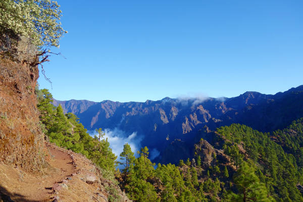 Nationalparken Caldera de Taburiente på La Palma, en af De Kanariske Øer.
