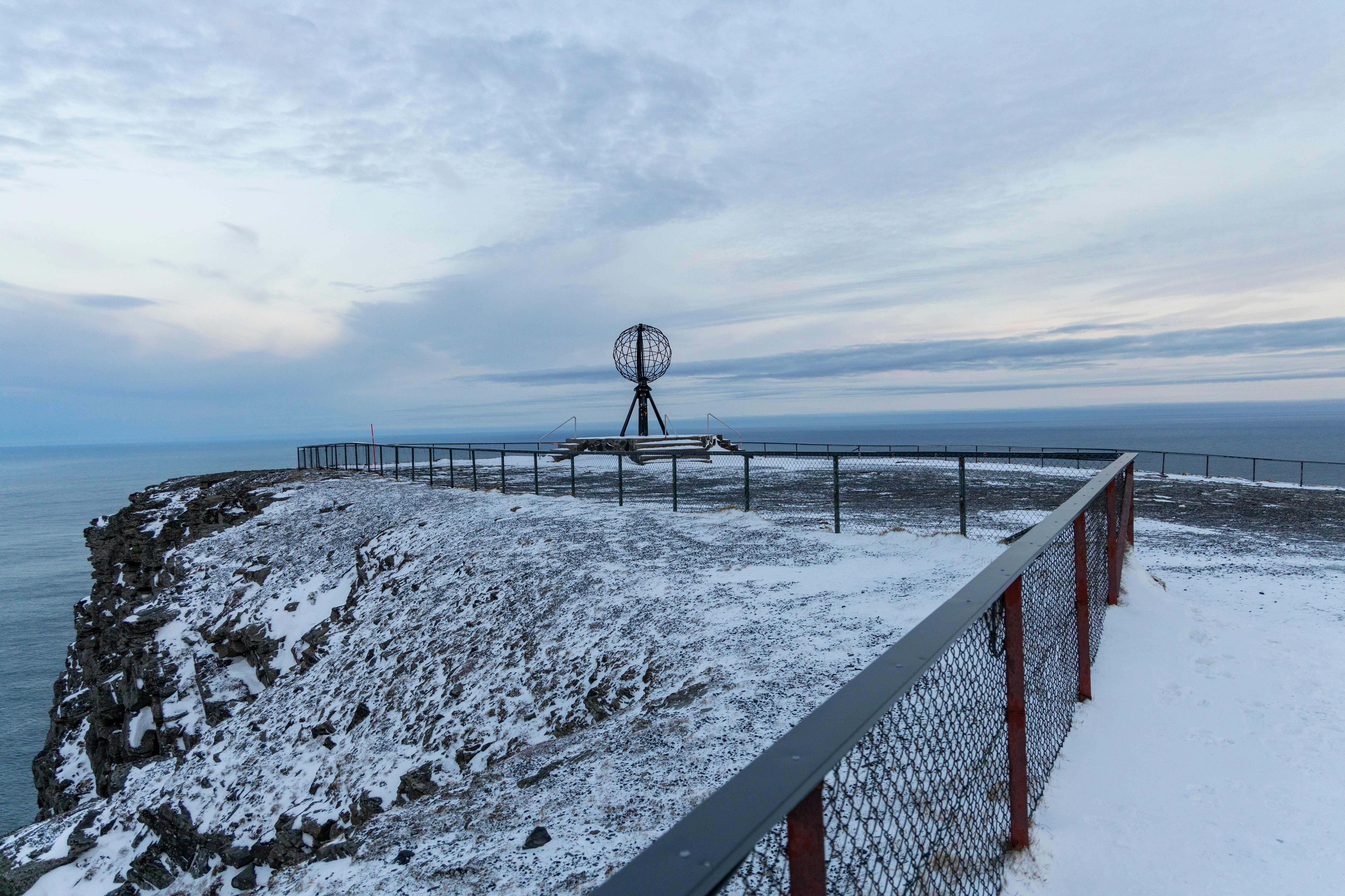 Nordkapplateauet i Honningsvåg i Norge. 