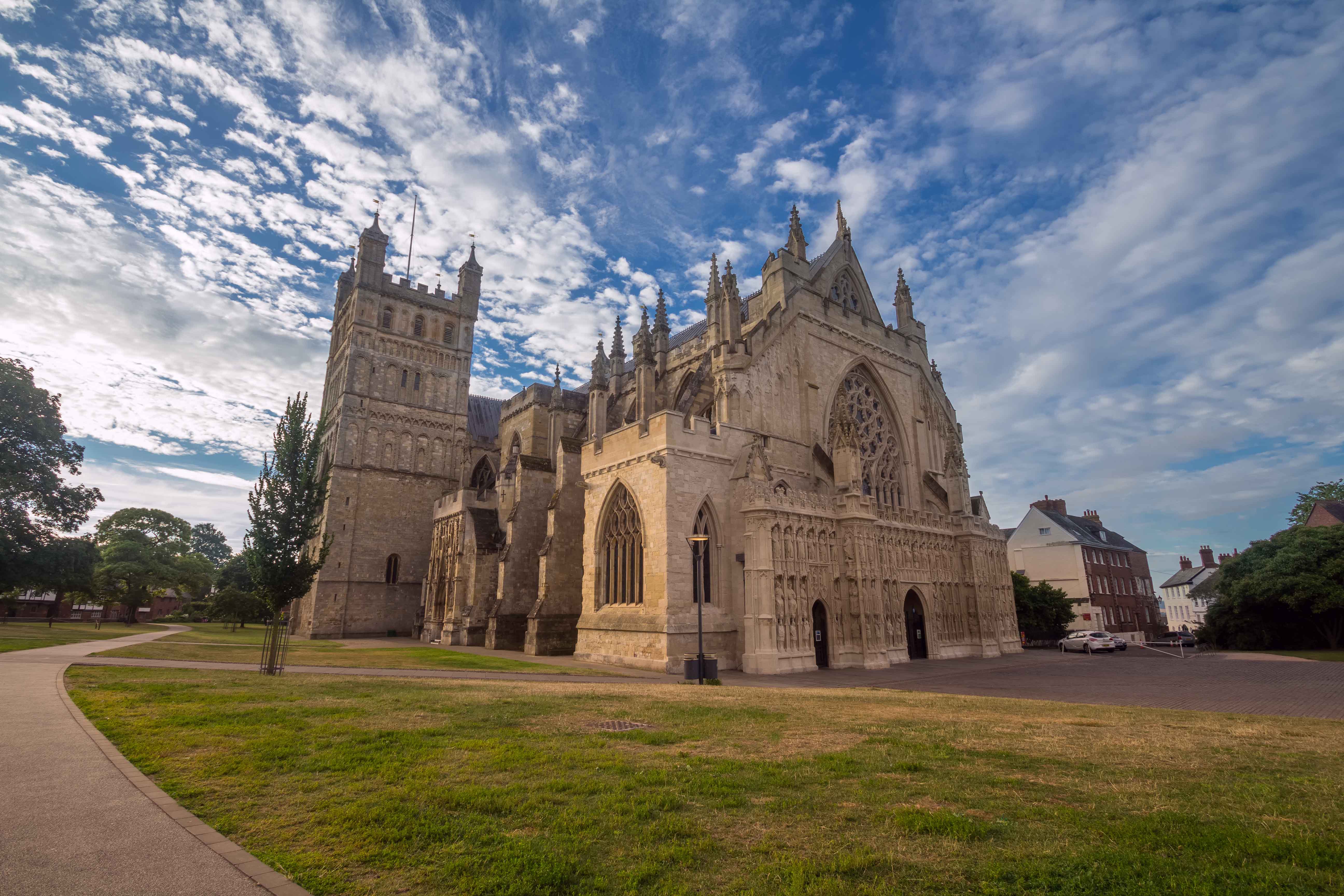 Exeter katedral i England.