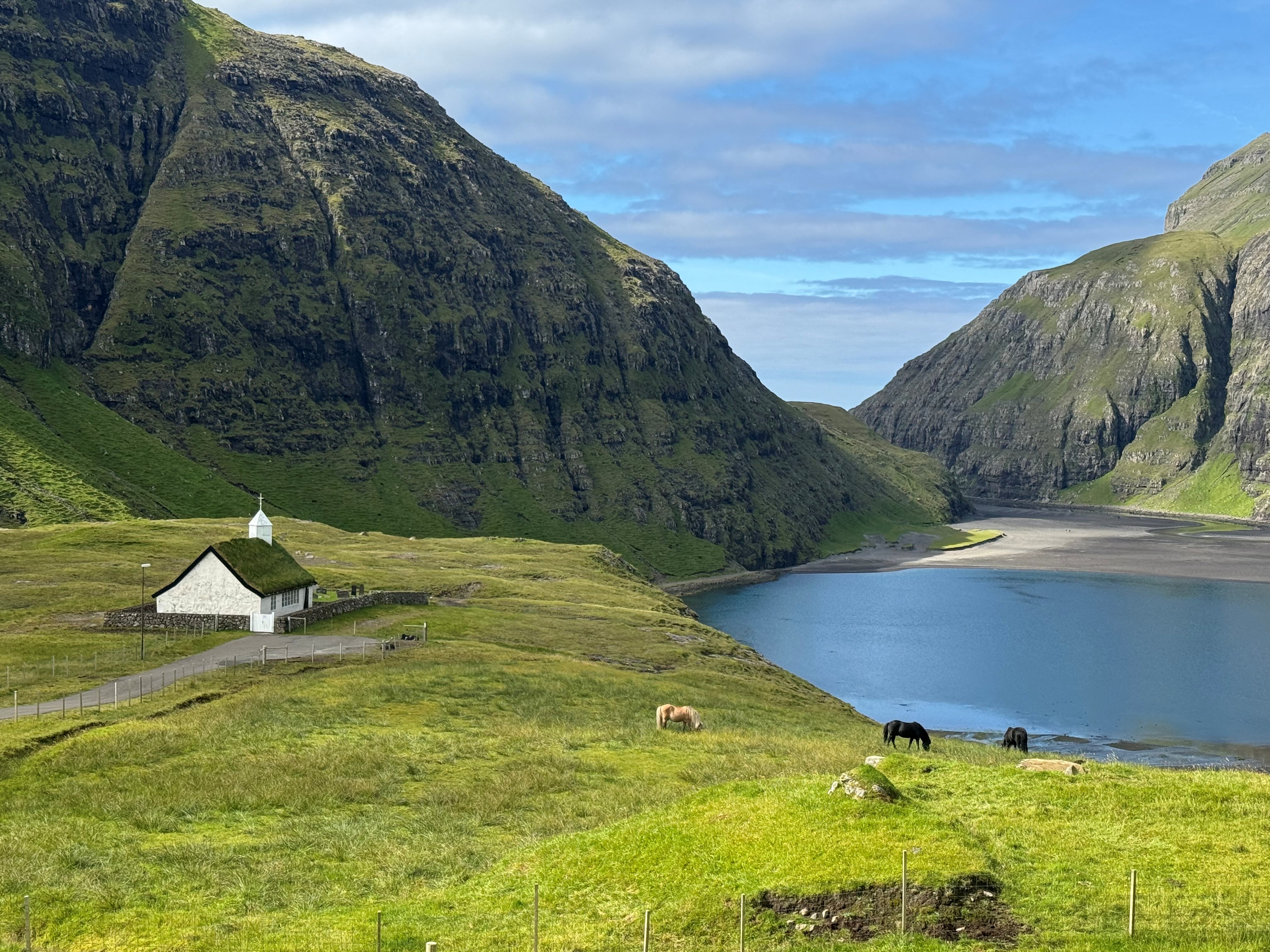 Saksun på Færøerne. 
