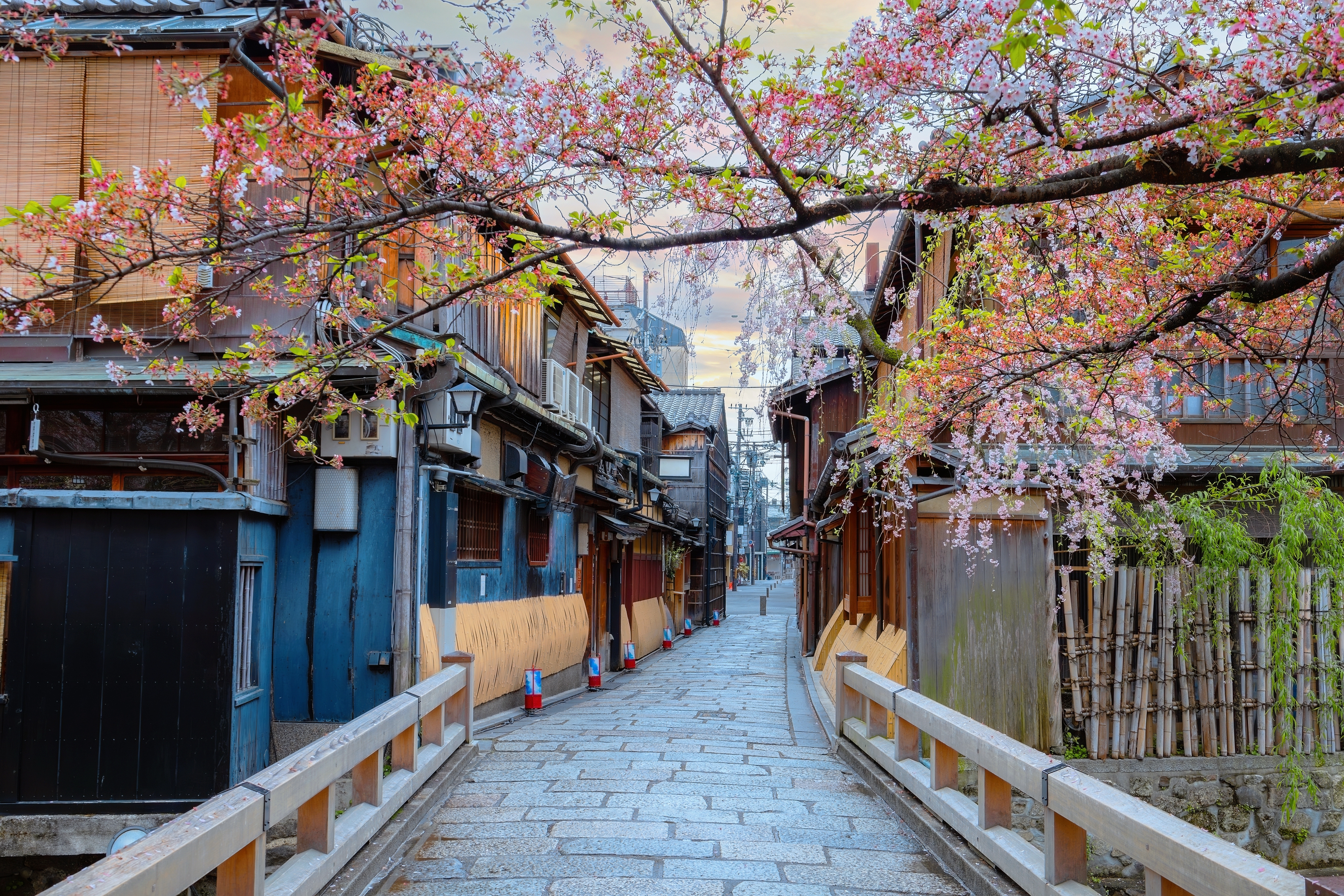 Gion-kvarteret i kejersbyen Kyoto.