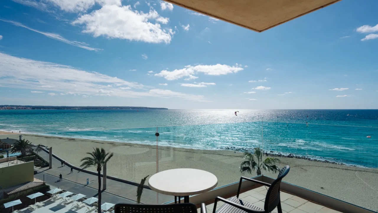 Udsigt fra Hotel THB El Cid Can Pastilla på Mallorca.