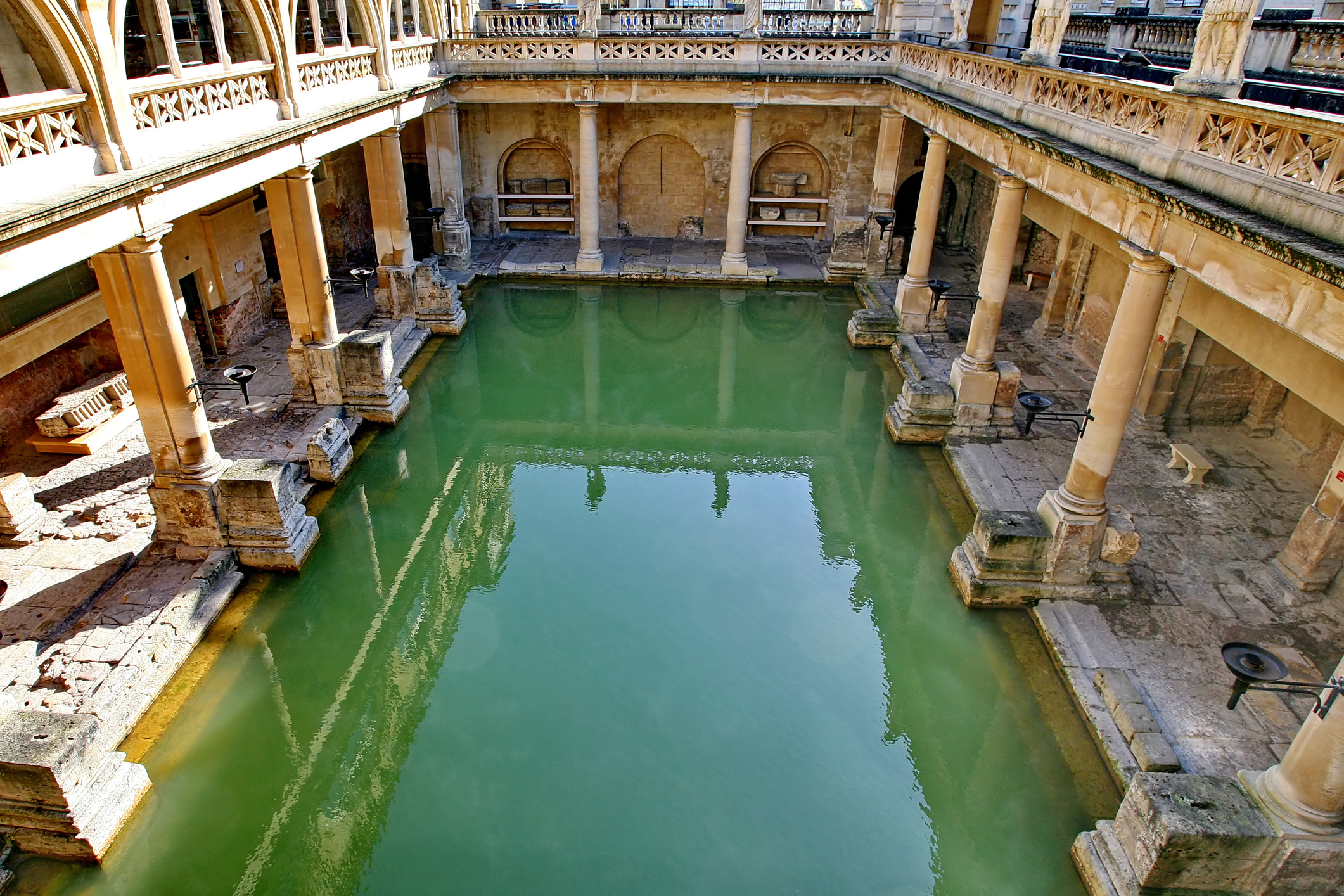 De romerske bade i Bath i England.