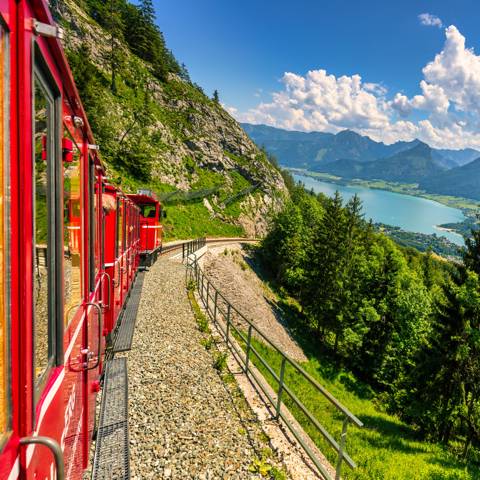 Oestrig Schafberg Salzkammergut Jernbane.