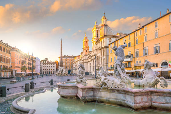 Piazza Navona i Rom i Italien.