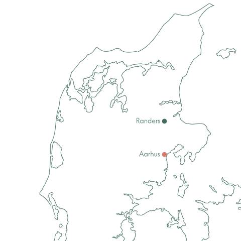 Kort over rejsen Elvis, Memphis Mansion og Aarhus med Vitus Rejser.