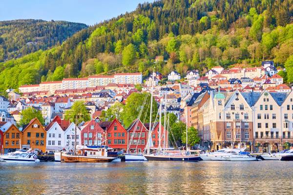 Bryggen i Bergen, Norge.