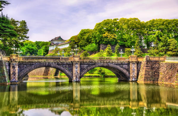 Japan Tokyo Imperial Palace Nijubashi Bridge