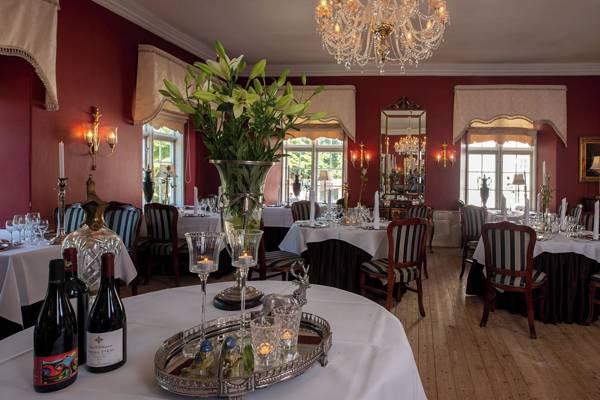 Restauranten på Store Restrup Slotshotel.