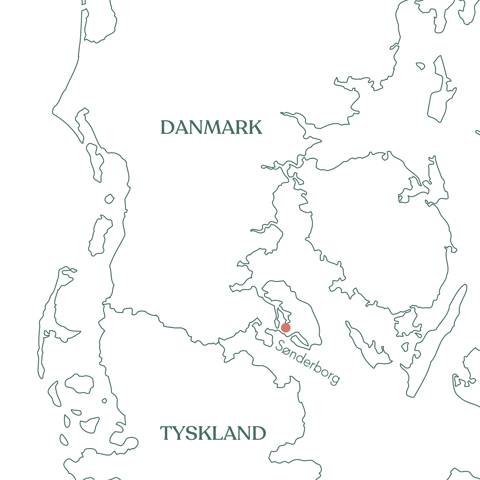Kort over rejsen Nytår på Alsik Hotel og Spa i Sønderborg med Vitus Rejser.