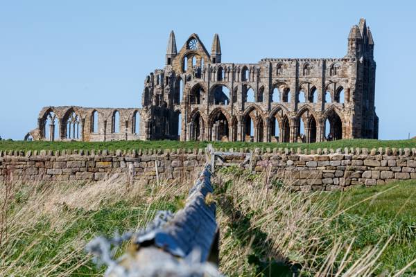 Whitby Abbey ruiner i England.
