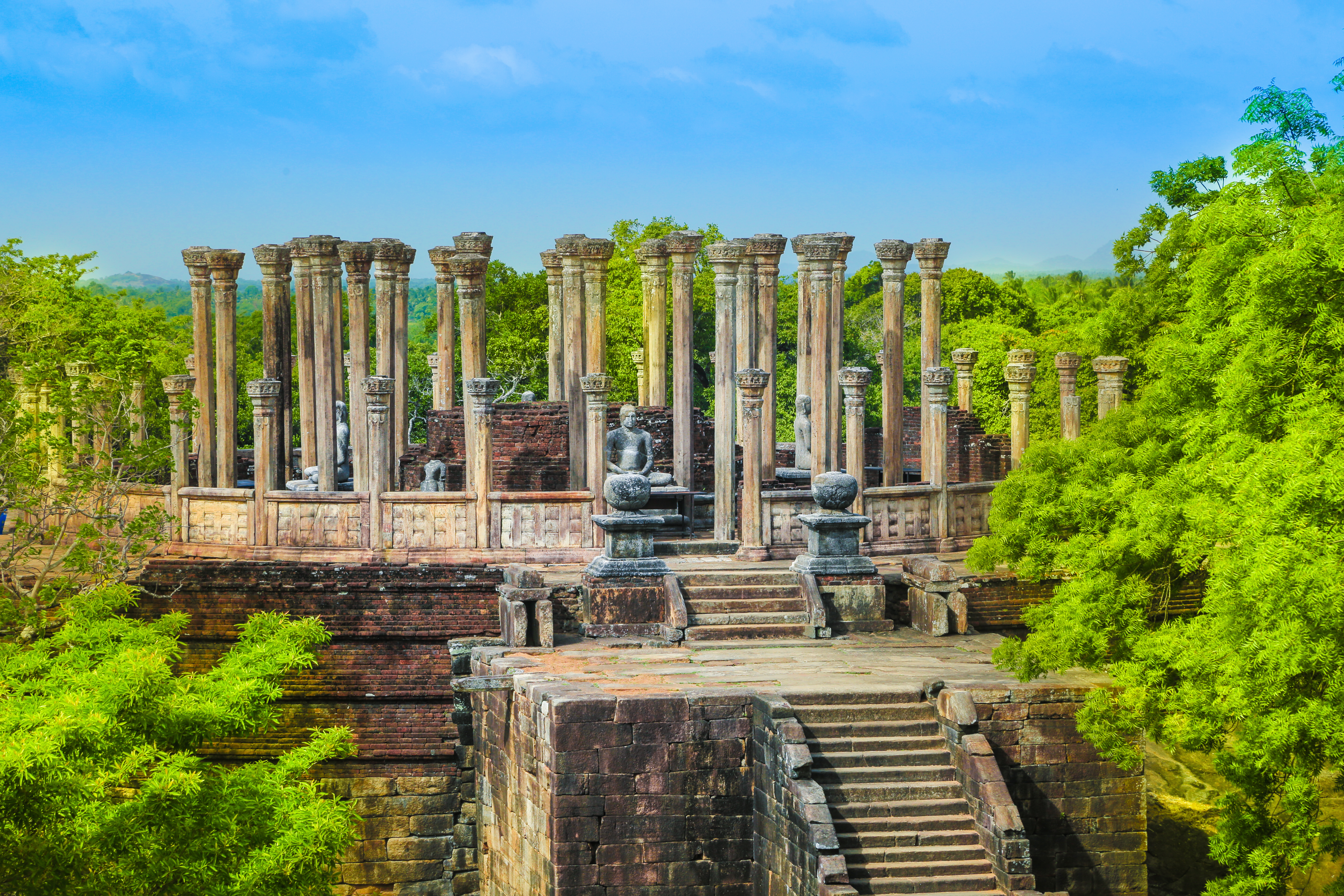 Oldtidstemplet Polonnaruwa i Sri Lanka.