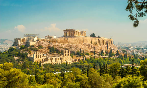 Akropolis i Athen i Grækenland.