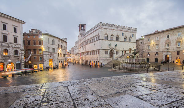 Perugia i Umbrien i Italien.