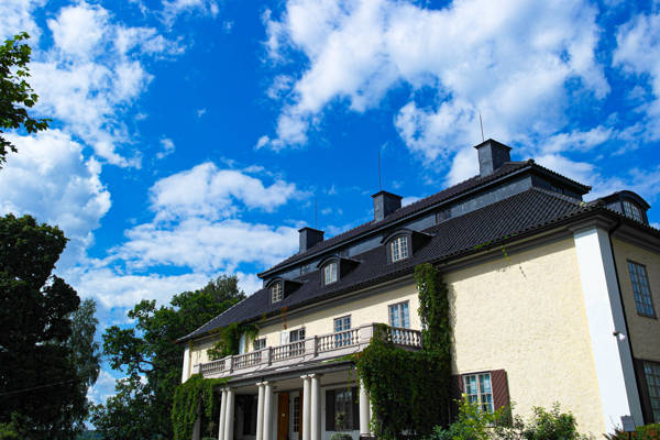 Nobelprisvinder Selma Lagerlöfs hjem i Mårbacka i Sverige.