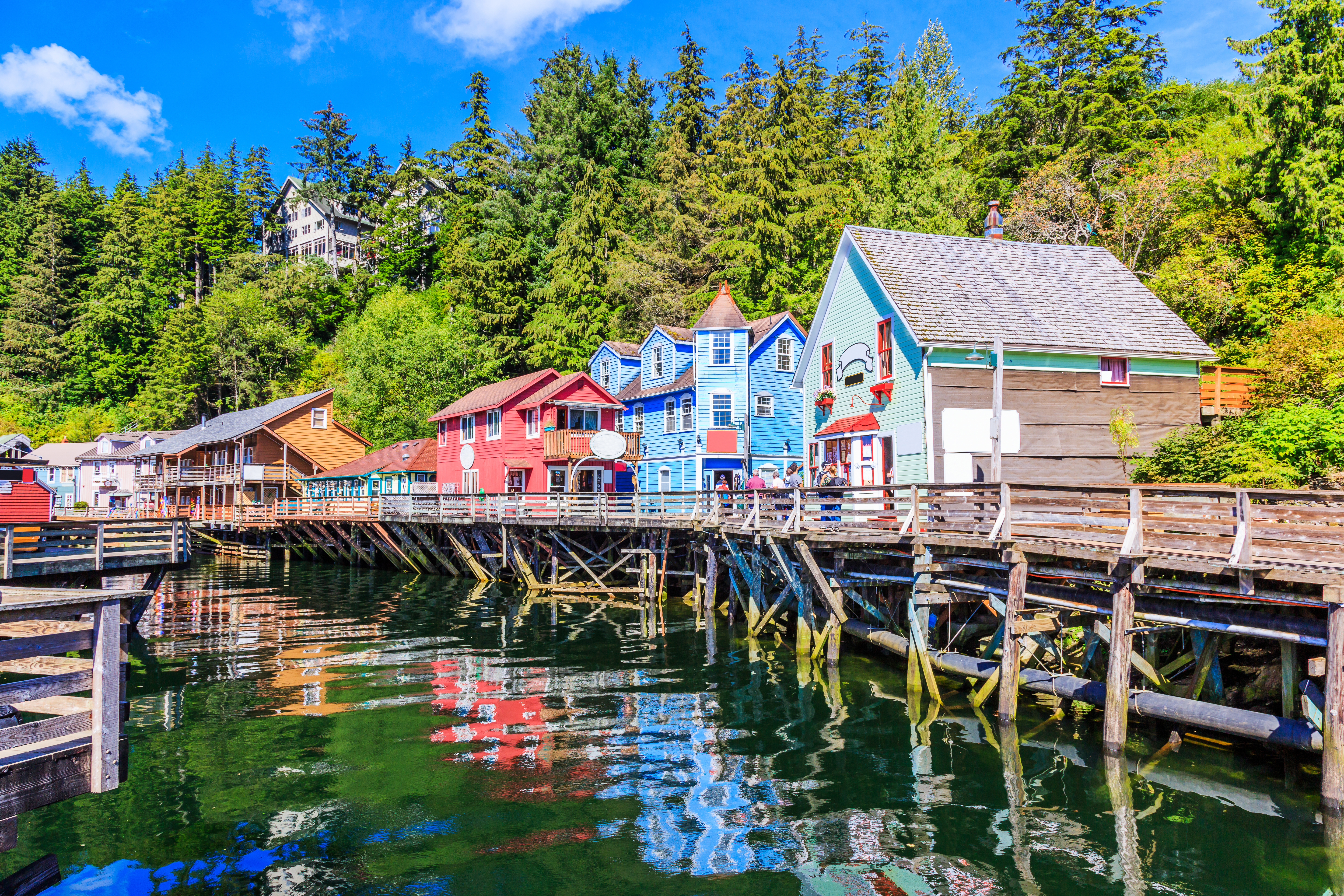 Creek Street i Ketchikan i Alaska.