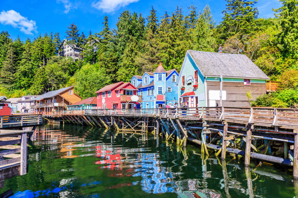 Creek Street i Ketchikan i Alaska.