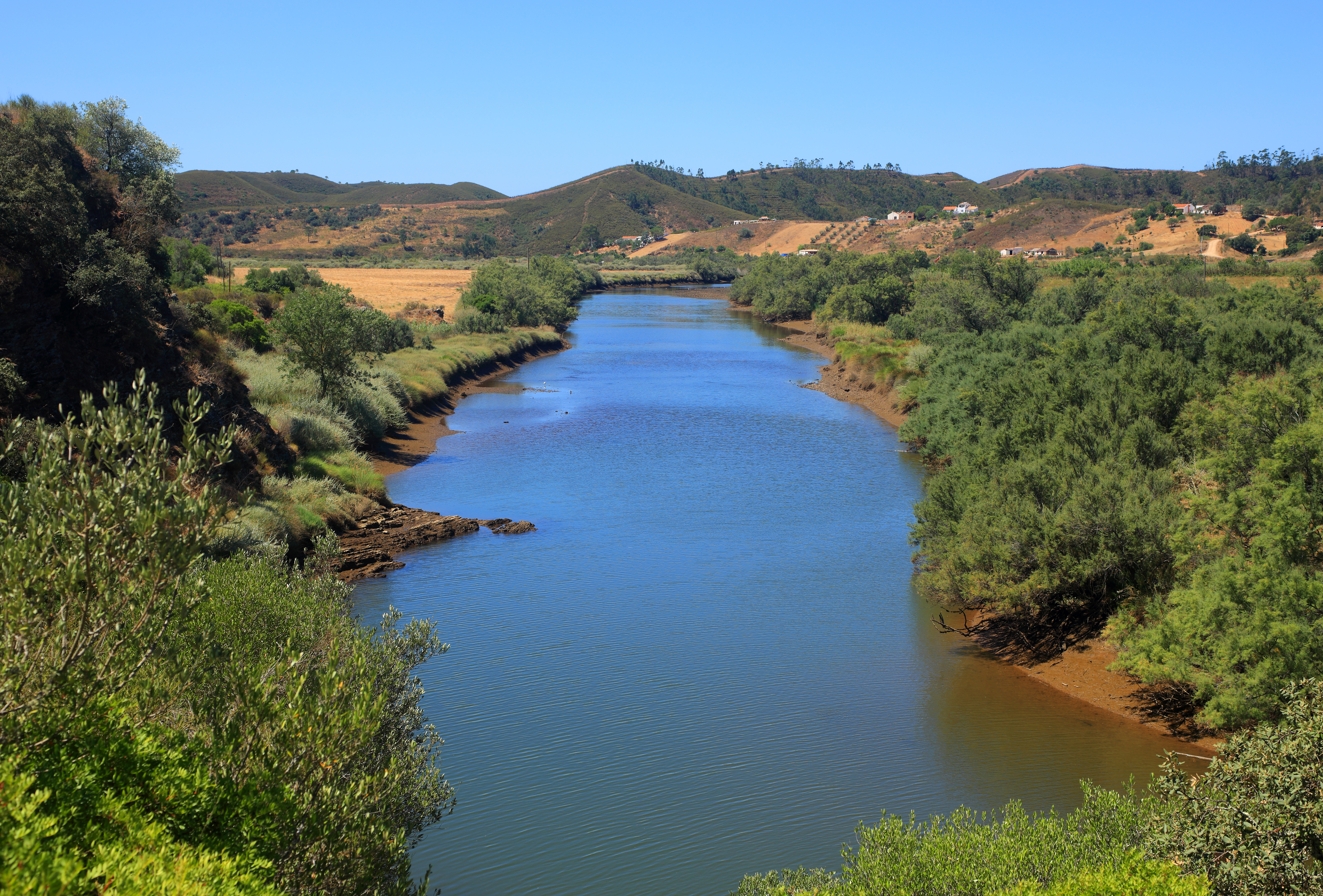 Arade floden ved Algarve i Portugal. 