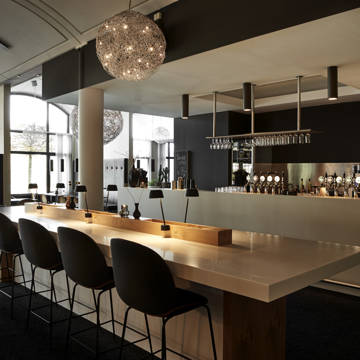 Den hyggelige restaurant på Hotel Comwell i Kolding