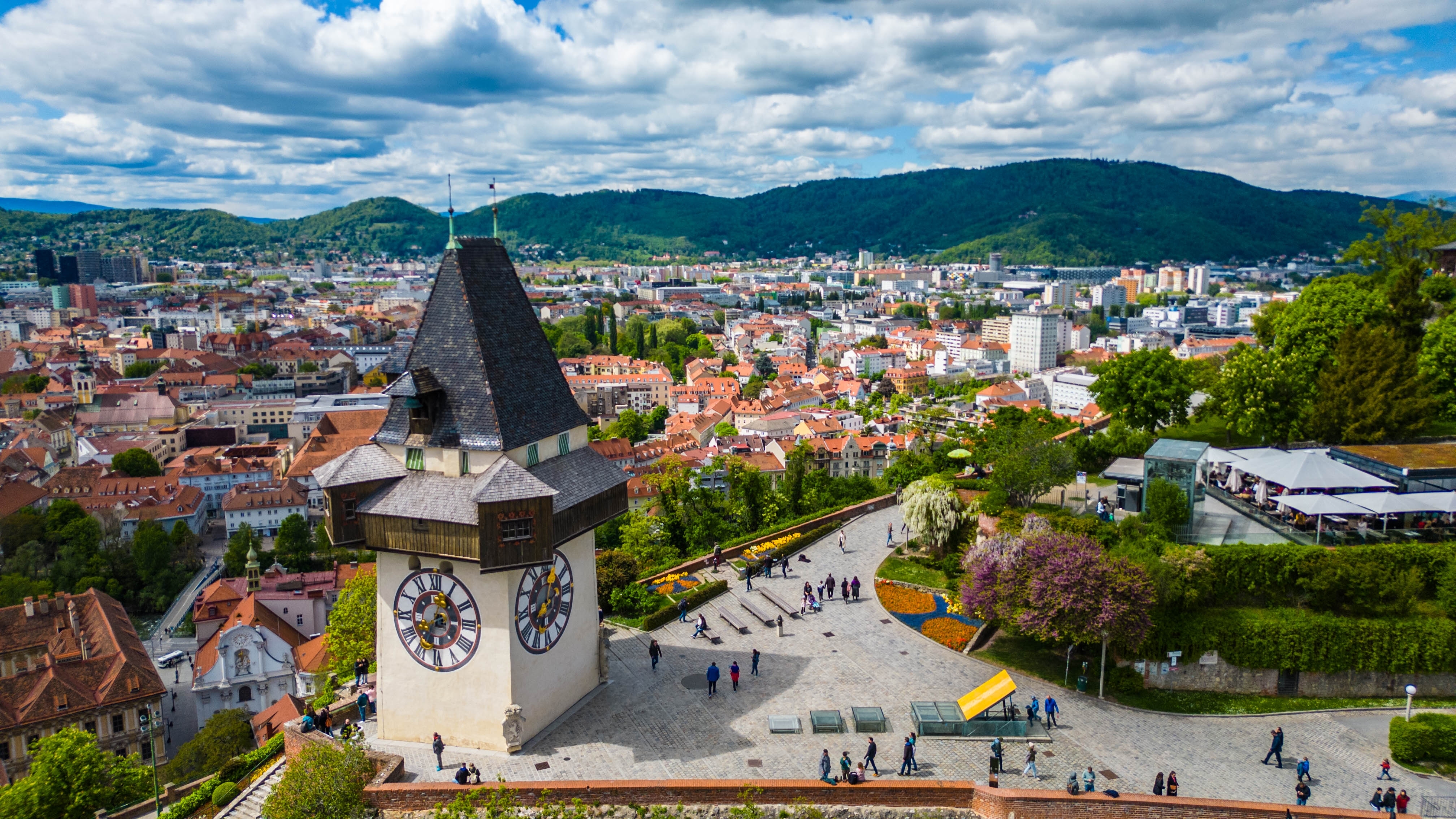 Glockenspiel i Graz i Østrig.